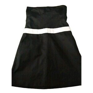 Chaiken Black White Strapless Dress Size 2 Party Cocktail Formal
